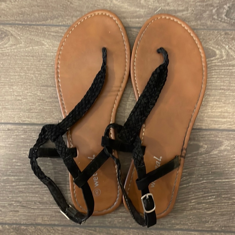 Black and Tan sandals